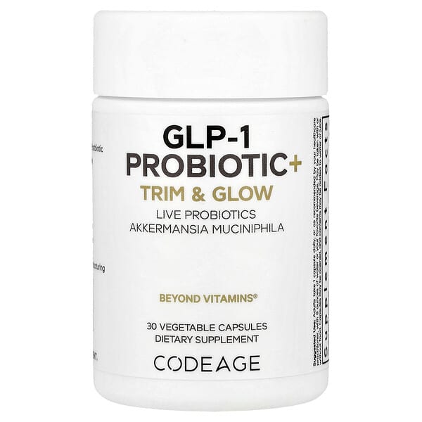 Codeage, GLP-1 Probiotic+, 30 Vegetable Capsules