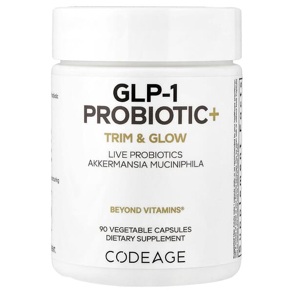 Codeage, GLP-1 Probiotic+, 90 Vegetable Capsules