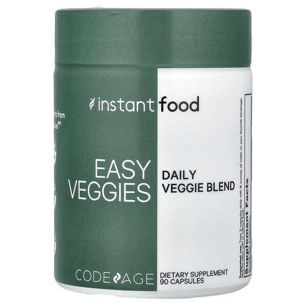 Codeage, Instant Food, Easy Veggies, Daily Veggie Blend, 90 Capsules