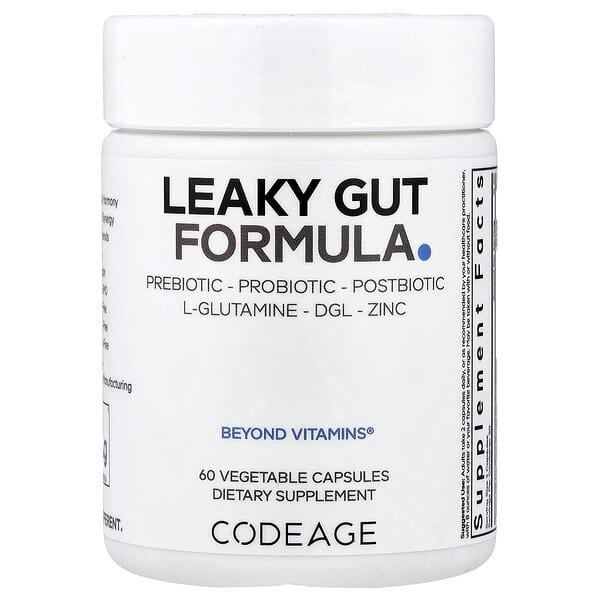 Codeage, Leaky Gut Formula, 60 Vegetable Capsules