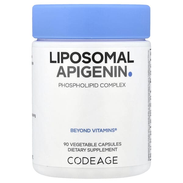 Codeage, Liposomal Apigenin, Phospholipid Complex, 90 Vegetable Capsules (50 mg per Capsule)