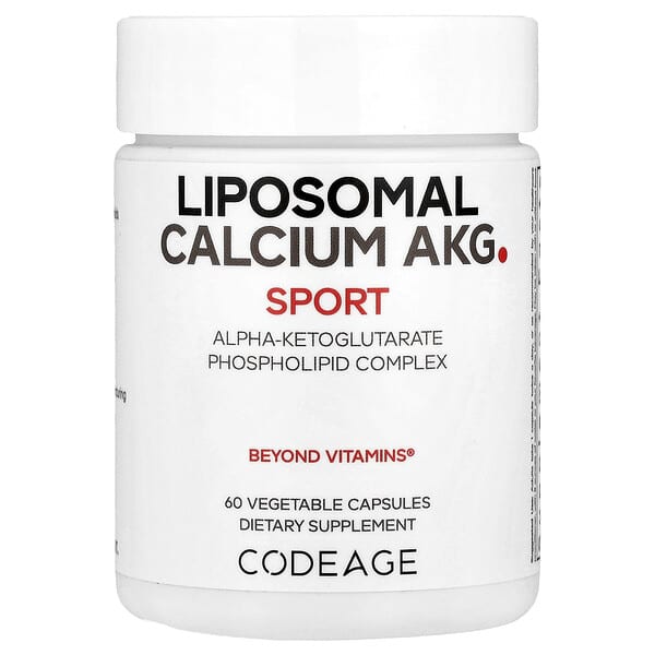 Codeage, Liposomal Calcium AKG, 700 mg, 60 Vegetable Capsules