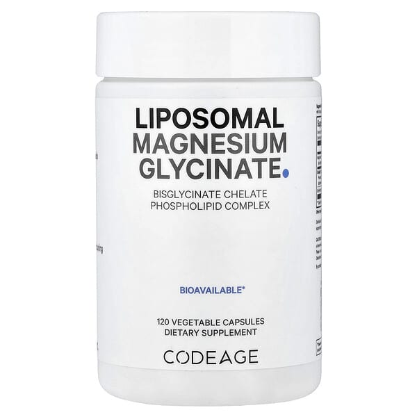 Codeage, Liposomal Magnesium Glycinate, 120 Vegetable Capsules