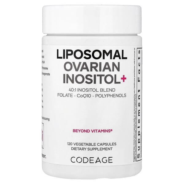 Codeage, Liposomal Ovarian Inositol+, 120 Vegetable Capsules