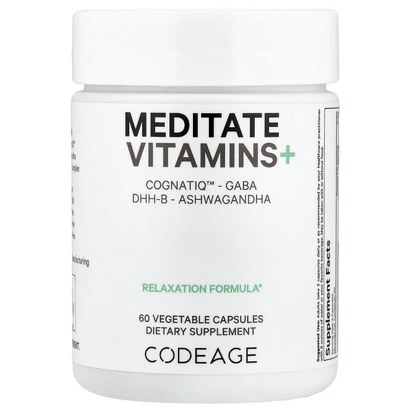 Codeage, Meditate Vitamins+, 60 Capsules