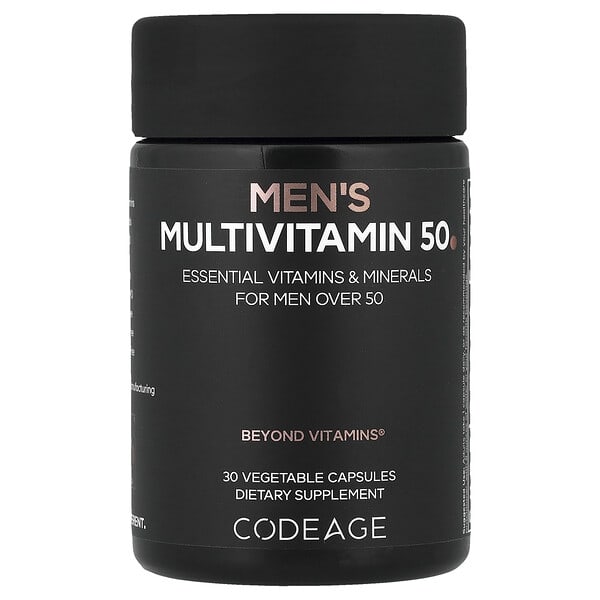 Codeage, Men's Multivitamin 50, 30 Vegetable Capsules