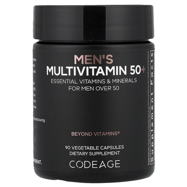 Codeage, Men's Multivitamin 50+, 90 Vegetable Capsules