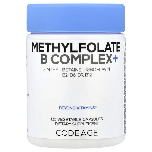 Codeage, Methylfolate B Complex+, 120 Vegetable Capsules