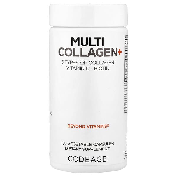 Codeage, Multi Collagen+, 180 Vegetable Capsules