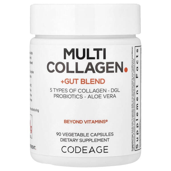 Codeage, Multi Collagen + Gut Blend, 90 Vegetable Capsules