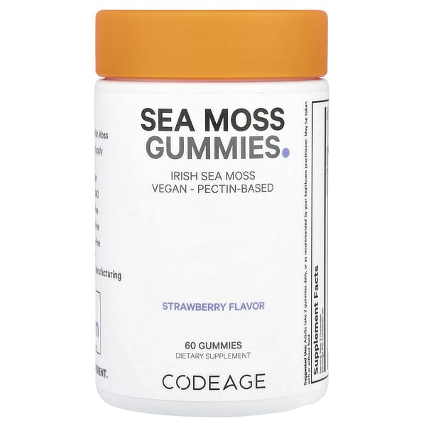 Codeage, Sea Moss Gummies, Strawberry, 60 Gummies (150 mg per Gummy) 3 Codeage, Sea Moss Gummies, Strawberry, 60 Gummies (150 mg per Gummy)