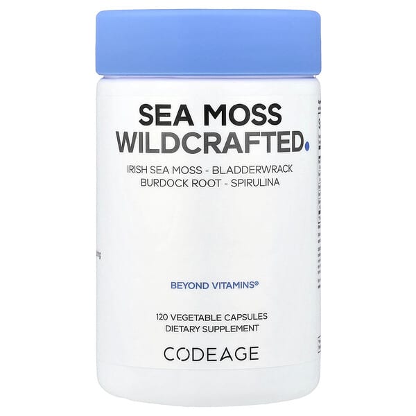 Codeage, Sea Moss, Wildcrafted, 120 Vegetable Capsules