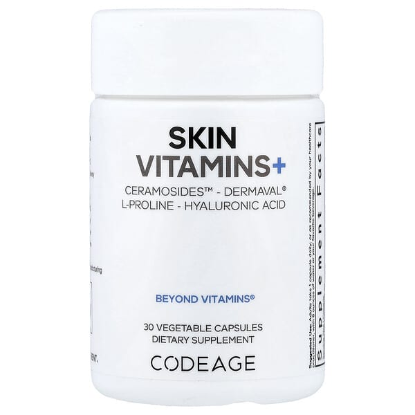 Codeage, Skin Vitamins+, 30 Vegetable Capsules 2 Codeage, Skin Vitamins+, 30 Vegetable Capsules