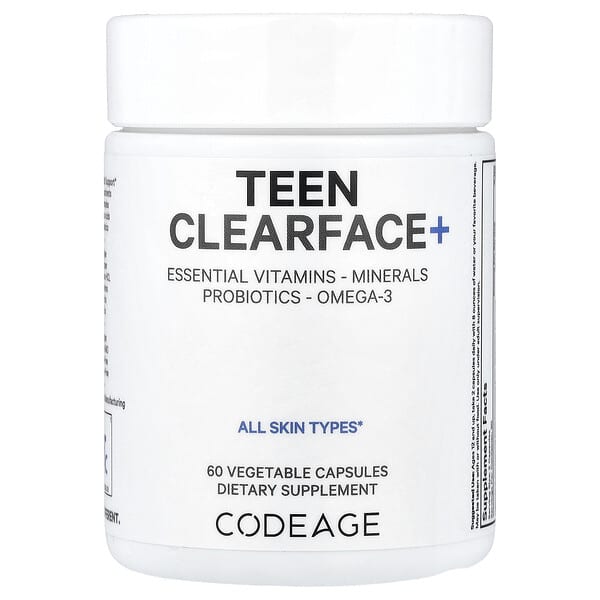 Codeage, Teen Clearface+, 60 Vegetable Capsules