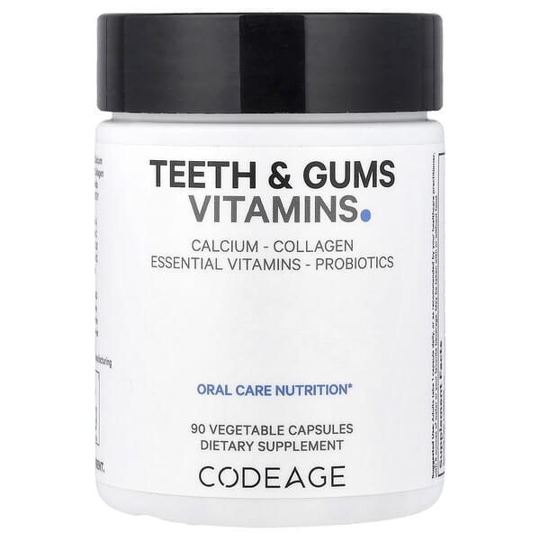 Codeage, Teeth & Gums Vitamins, 90 Vegetable Capsules