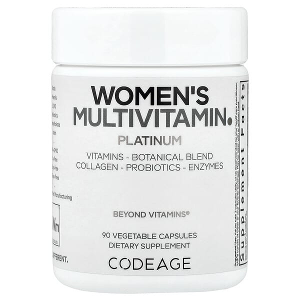 Codeage, Women's Multivitamin, Platinum, 90 Vegetable Capsules