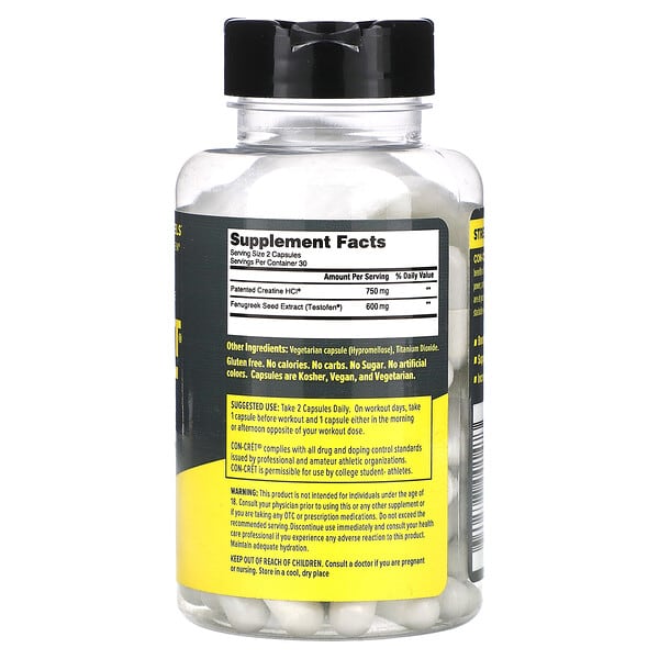 Alternative view of Con-Cret+ Test, 60 Capsules