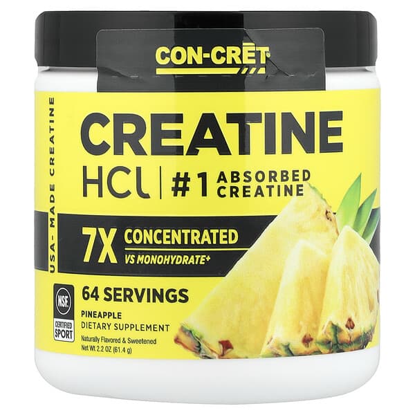 Con-Cret, Creatine HCI, Pineapple, 2.2 oz (61.4 g)