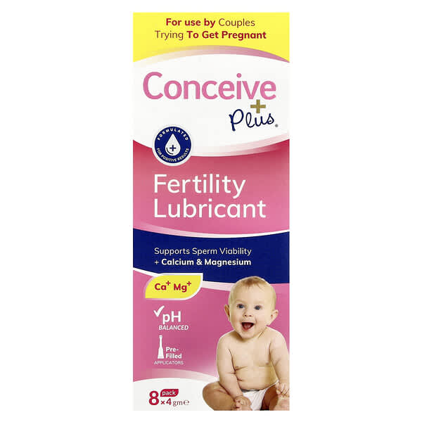 Conceive Plus, Fertility Lubricant, 8 Pack, 4 g Each