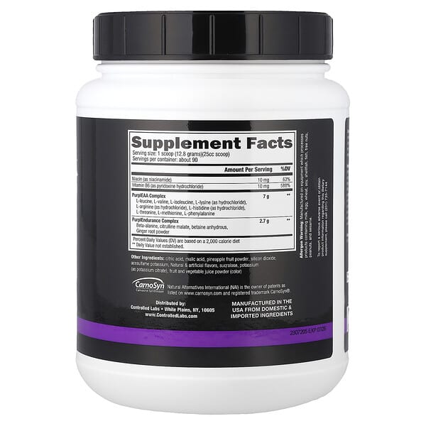 Controlled Labs, Purple Wraath™, Juicy Grape, 2.54 lbs (1,152 g) 2 Controlled Labs, Purple Wraath™, Juicy Grape, 2.54 lbs (1,152 g) - Ảnh 2
