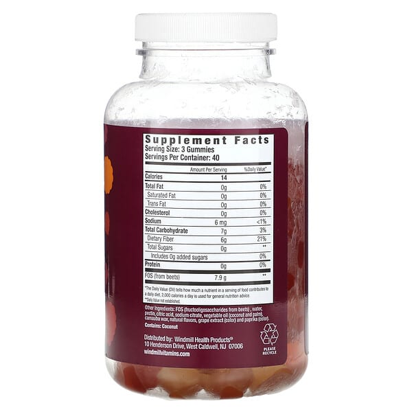 Alternative view of Country Farms, Fiber Care, Prebiotic Fiber Gummies, Mixed Fruit, 120 Gummies