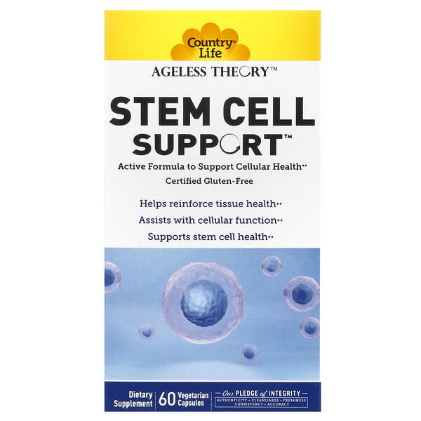 Country Life, Ageless Theory, Stem Cell Support, 60 Vegetarian Capsules 2 Country Life, Ageless Theory, Stem Cell Support, 60 Vegetarian Capsules