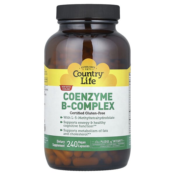 Country Life, Coenzyme B-Complex, 240 Vegan Capsules