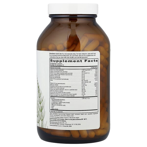 Alternative view of Country Life, Maxi-Hair® Plus, 240 Vegetarian Capsules