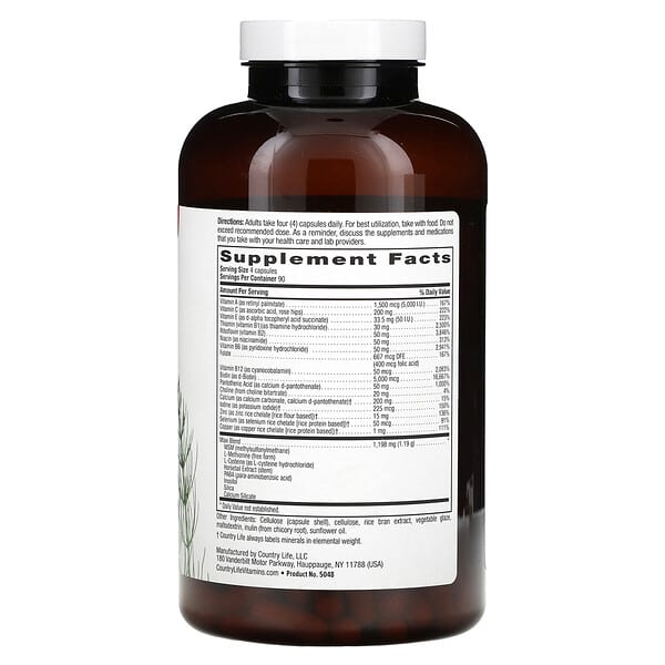 Alternative view of Country Life, Maxi-Hair Plus, 360 Vegetarian Capsules