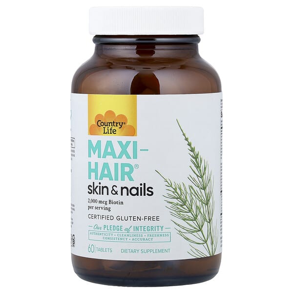 Country Life, Maxi-Hair®, Skin & Nails, 60 Tablets