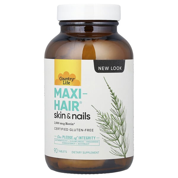 Country Life, Maxi-Hair® Skin & Nails, 90 Tablets