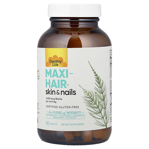 Country Life, Maxi-Hair®, Skin & Nails, 90 Tablets