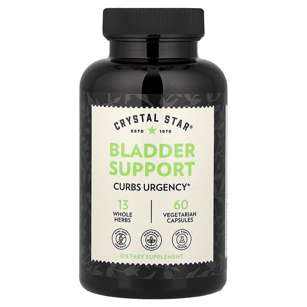 Crystal Star, Bladder Support, 60 Vegetarian Capsules