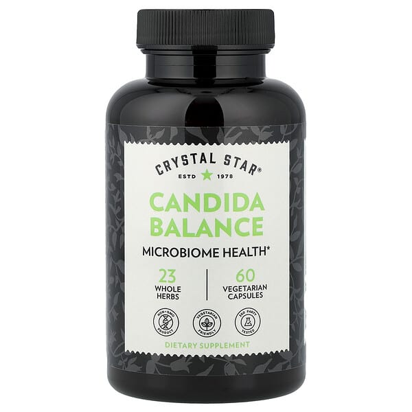 Crystal Star, Candida Balance, 60 Vegetarian Capsules