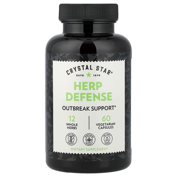 Crystal Star, Herp Defense, 60 Vegetarian Capsules