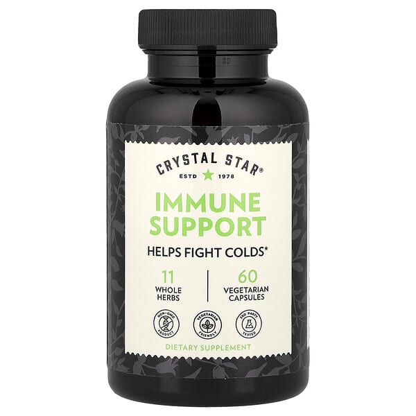 Crystal Star, Immune Support, 60 Vegetarian Capsules