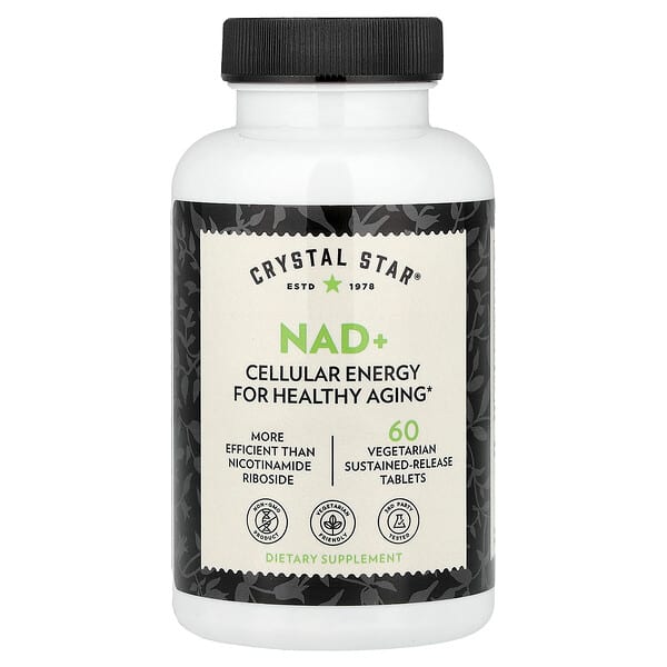 Crystal Star, NAD+, 60 Vegetarian Sustained-Release Tablets 5 Crystal Star, NAD+, 60 Vegetarian Sustained-Release Tablets
