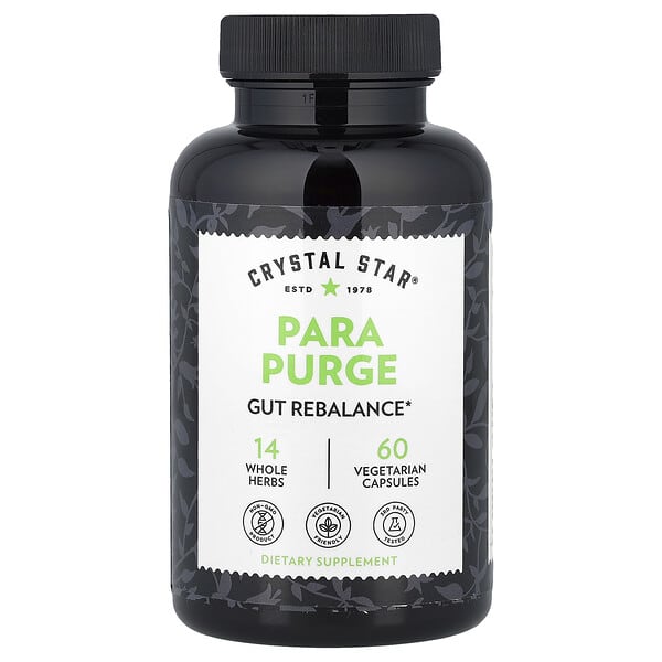 Crystal Star, Para Purge, 60 Vegetarian Capsules