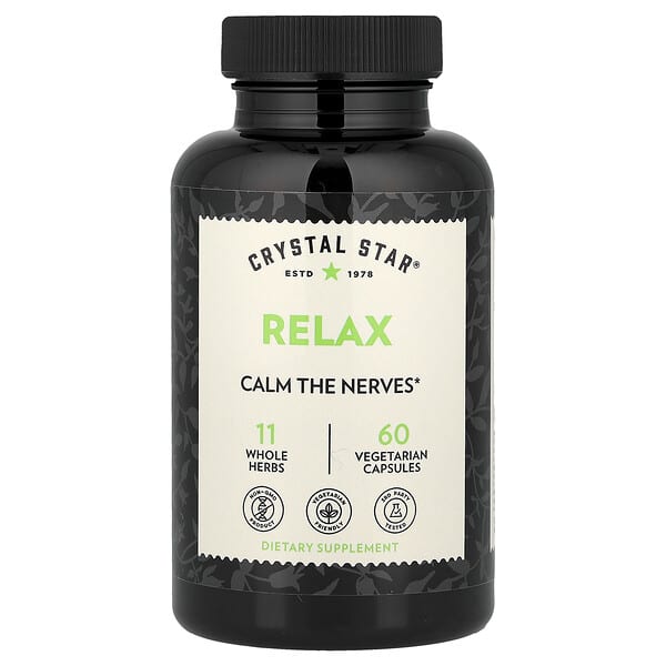 Crystal Star, Relax, 60 Vegetarian Capsules