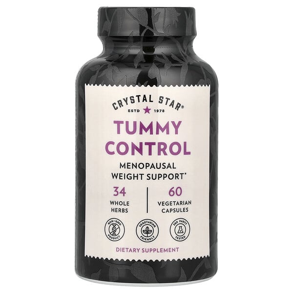 Crystal Star, Tummy Control, 60 Vegetarian Capsules