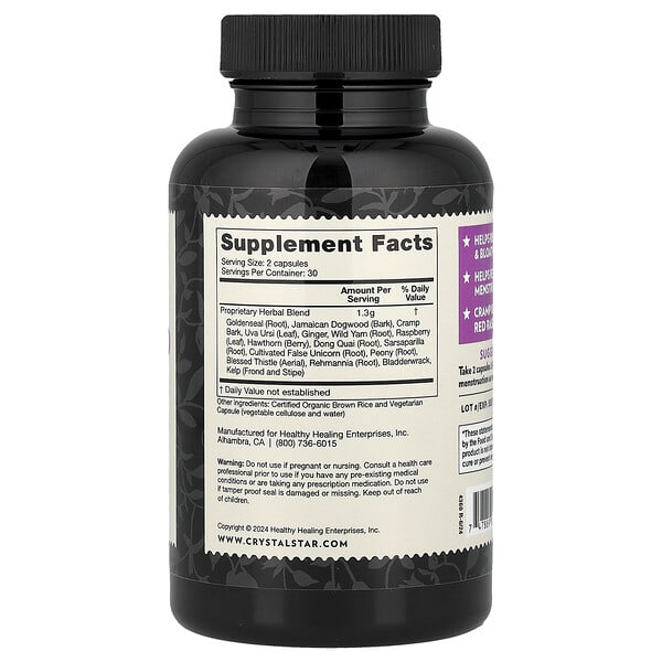 Alternative view of Crystal Star, Women's Best Friend, 60 Vegetarian Capsules