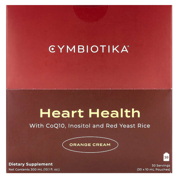 Cymbiotika, Heart Health, Orange Cream, 30 Pouches, 0.3 fl oz (10 ml) Each