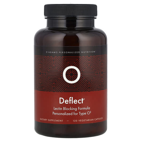 D'adamo, Deflect® O, Lectin Blocking Formula, 120 Vegetarian Capsules