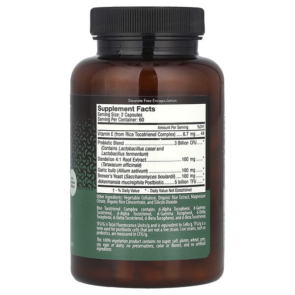 Alternative view of D'adamo, Polyflora®+ AB, Multi-Function Probiotic Formula , 120 VeggieCaps
