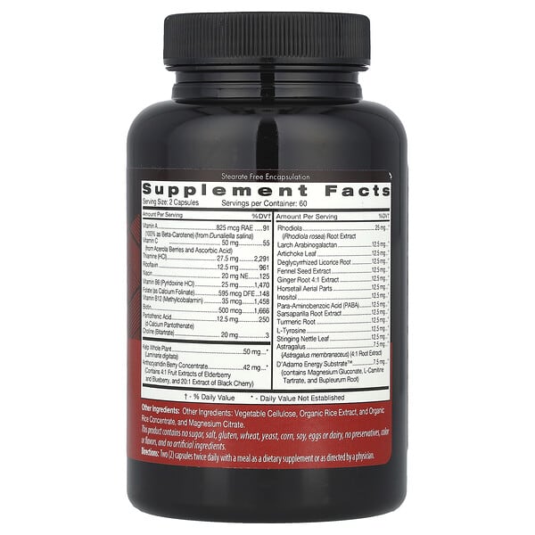 Alternative view of D'adamo, Polyvite® O, Multivitamin Supplement, 120 VeggieCaps