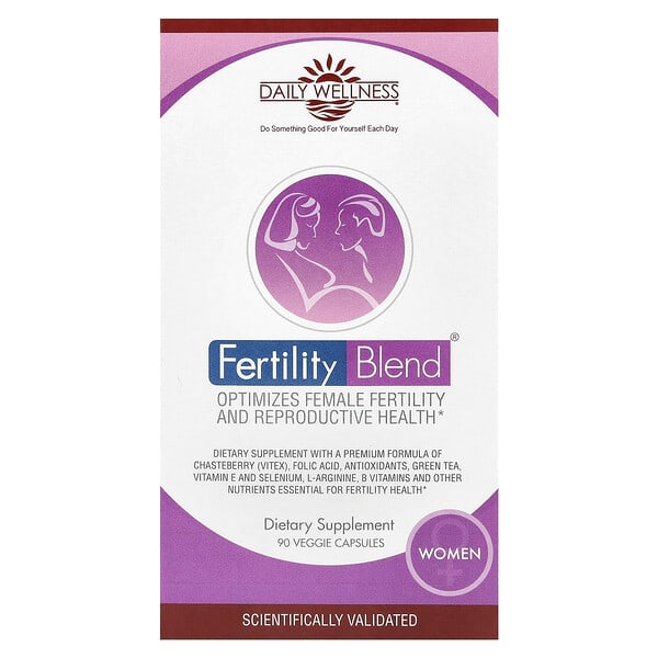 Daily Wellness Company, Fertility Blend® for Women, 90 Veggie Capsules
