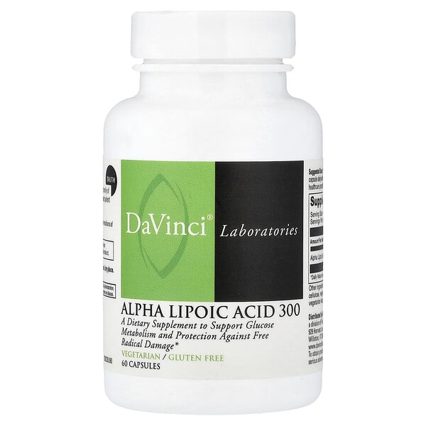 DaVinci Laboratories, Alpha Lipoic Acid 300, 60 Capsules (300 mg per Capsule)