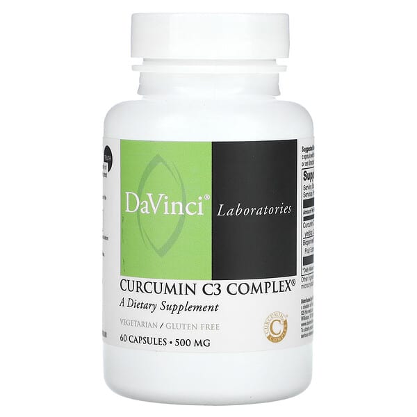 DaVinci Laboratories, Curcumin C3 Complex, 500 mg, 60 Capsules