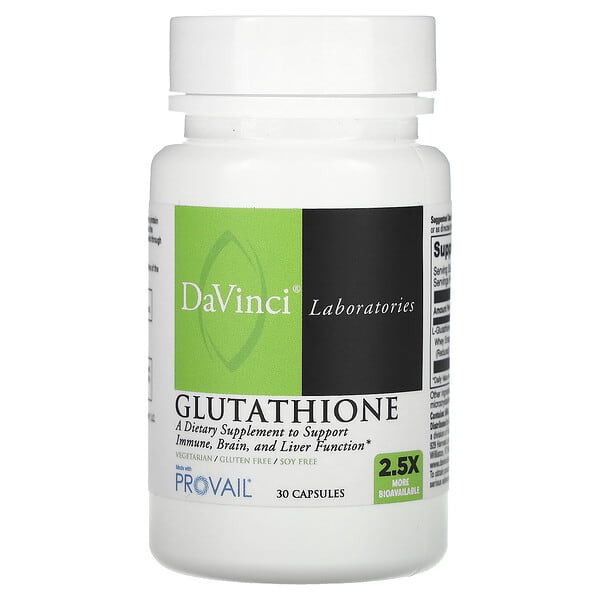 DaVinci Laboratories, Glutathione, 200 mg, 30 Capsules