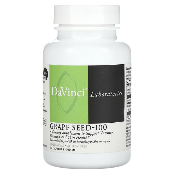 DaVinci Laboratories, Grape Seed-100, 100 mg, 90 Capsules